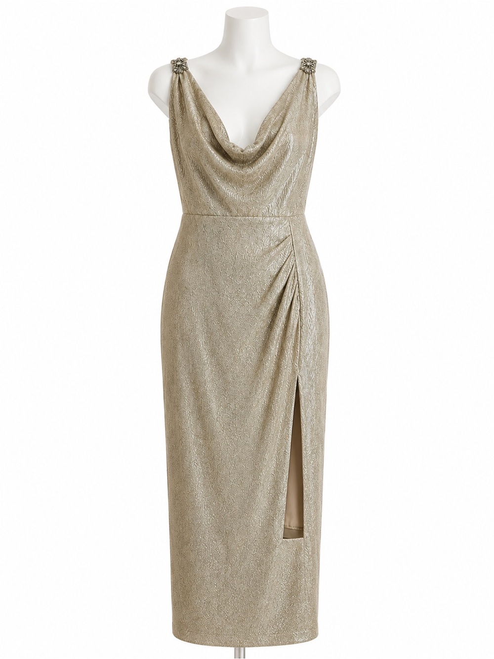 Lauren Ralph Lauren Metallic Evening Gown Stunning! Size 2
